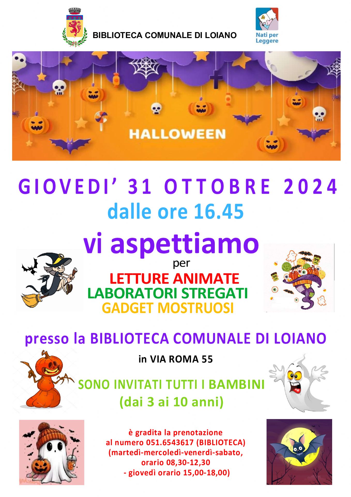 Locandina dell'iniziativa