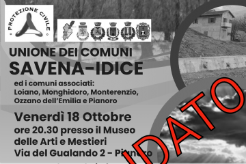 La locandina dell'iniziativa